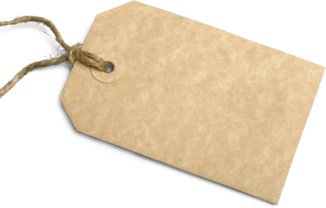Blank Tag with Brown Color